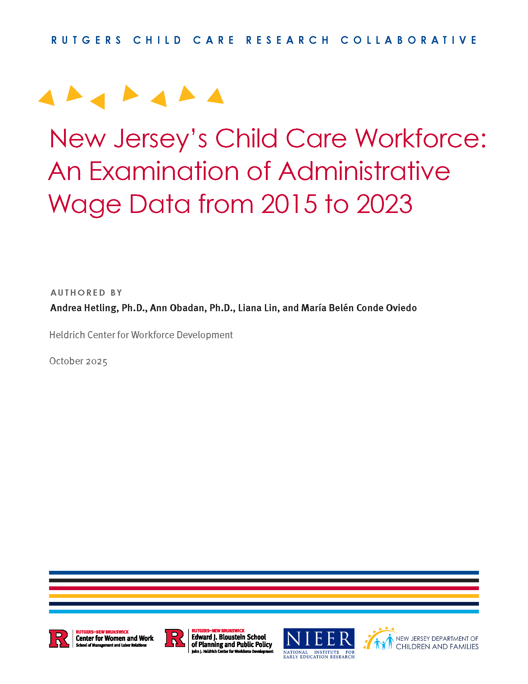 New Jersey's Teach Workforce Landscape: 2024 Annual Report New Jersey's Teach Workforce Landscape: 2024 Annual Report