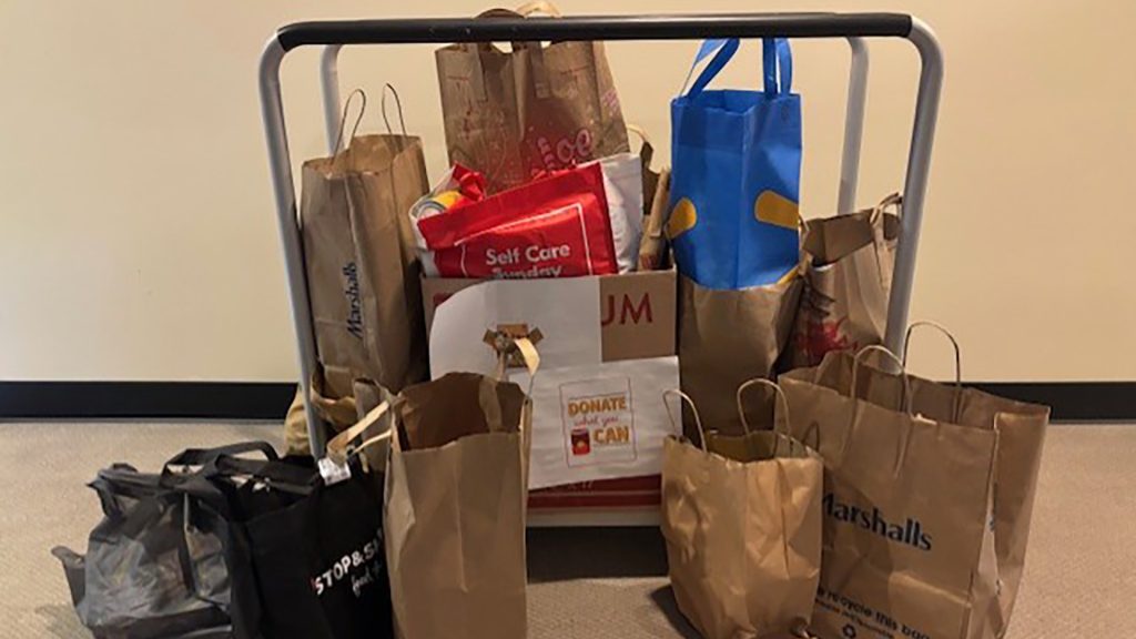 Image of food drive donations