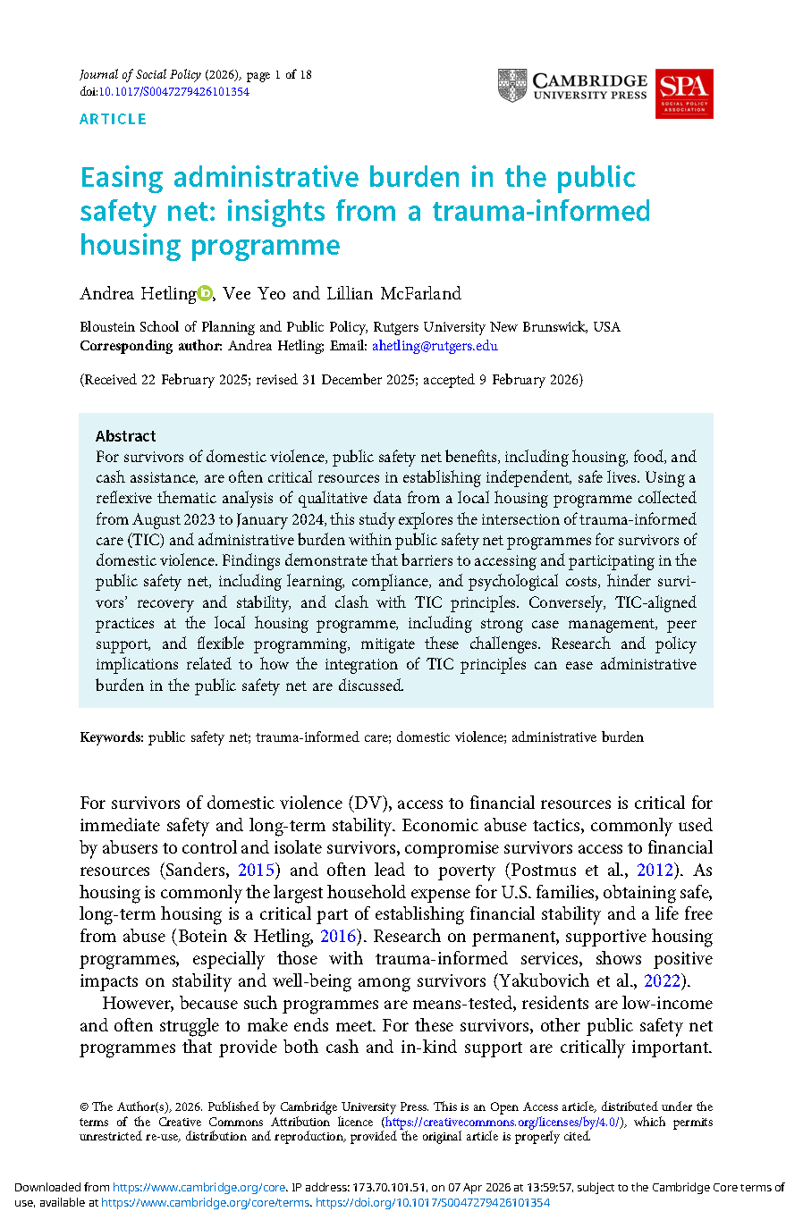 Image of journal article cover