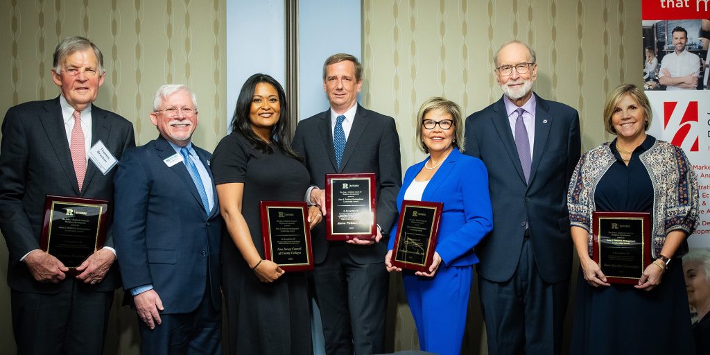 Image of the 2026 John J. Heldrich distinguished leadership awards.